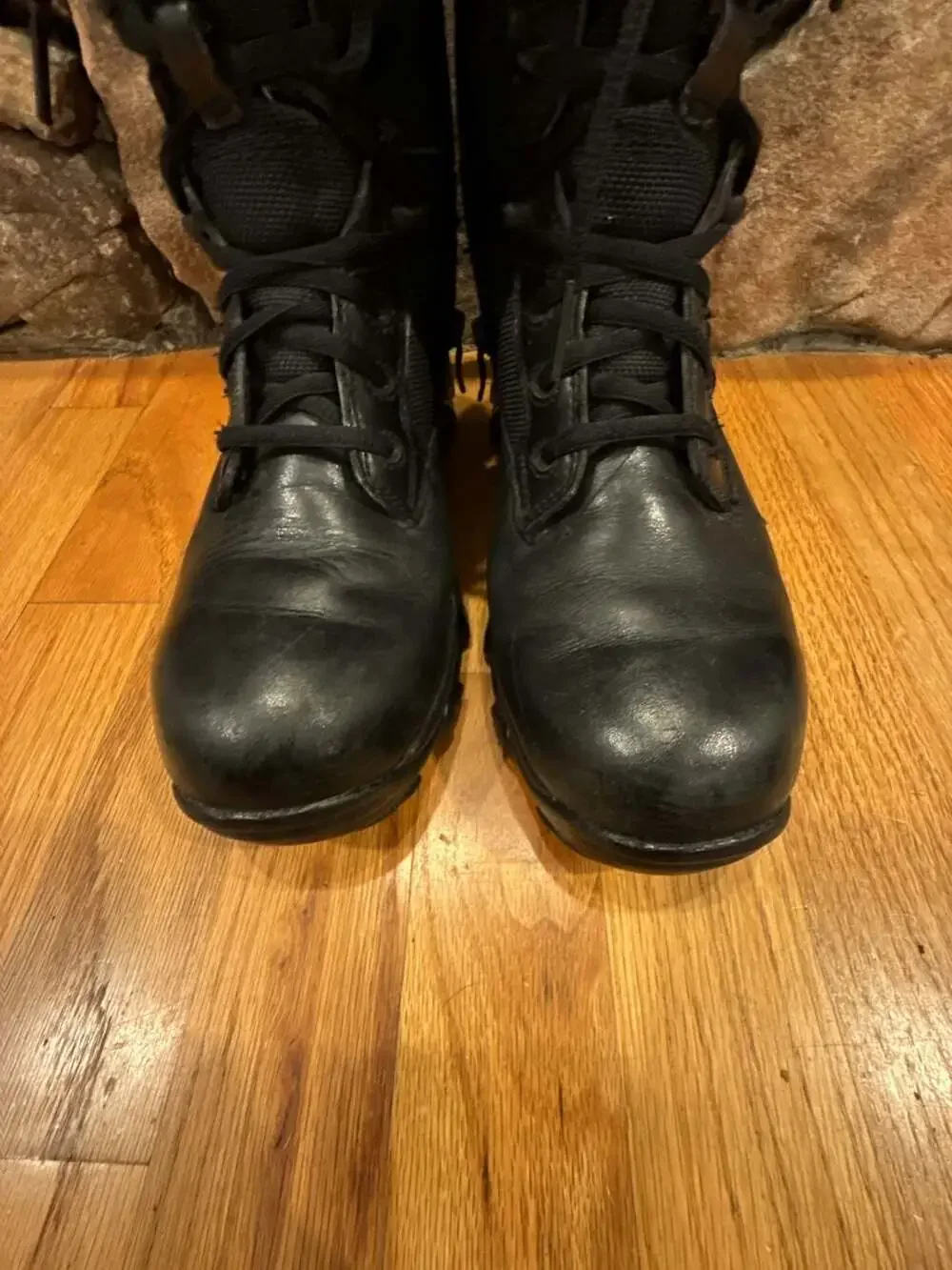 Bates Black Leather Side-Zip Tactical Boots Size 7.5